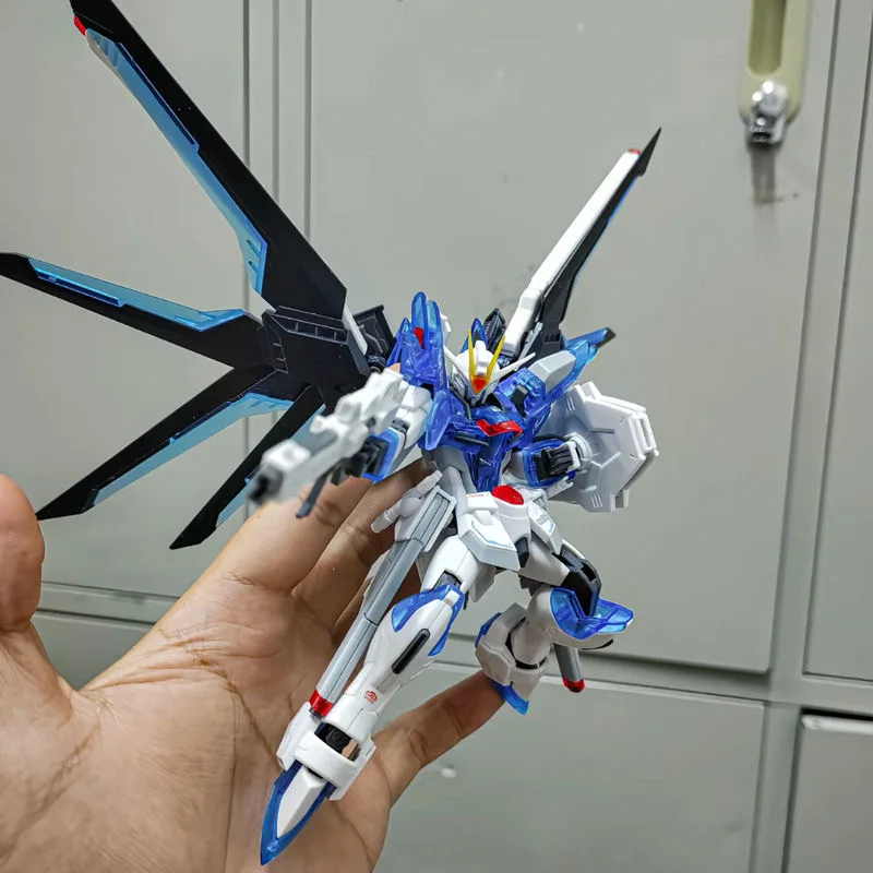 재고 있음 XFS 모델 RISING FREEDOM HG 1/144 반투명 버전 STTS-909 조립 모델 키트 액션 피규어 장난감 로봇 선물