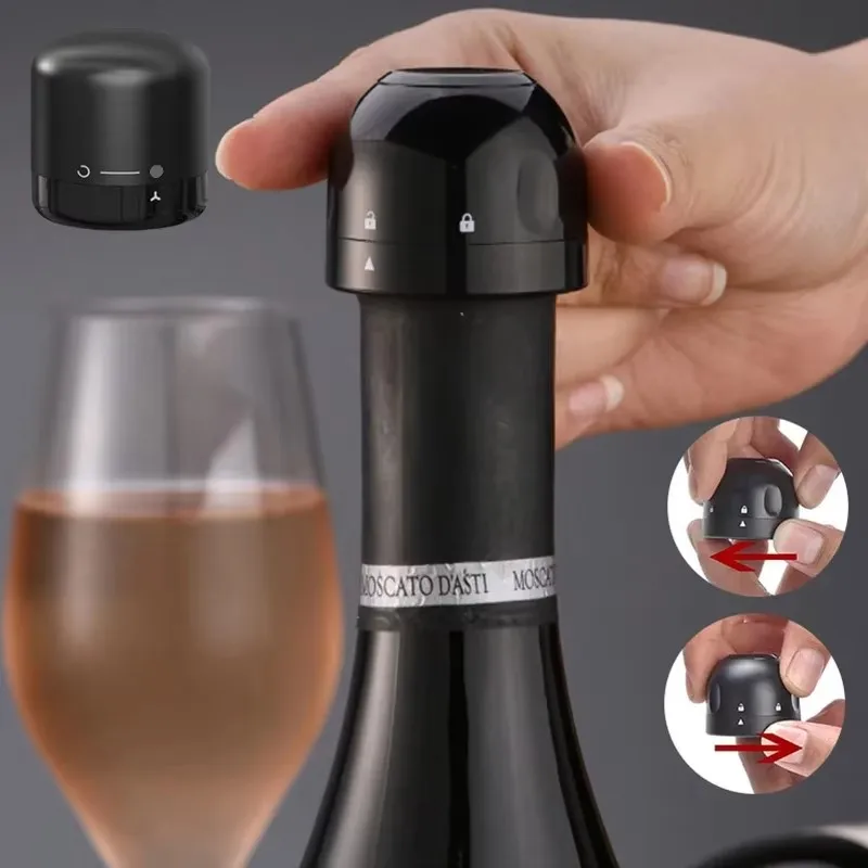 1/3/5PCS Vacuum Red Wine Bottle Cap Stopper Sealed Champagne Bottle Stopper Vacuum Retain Freshness Wine Plug Bar Tools