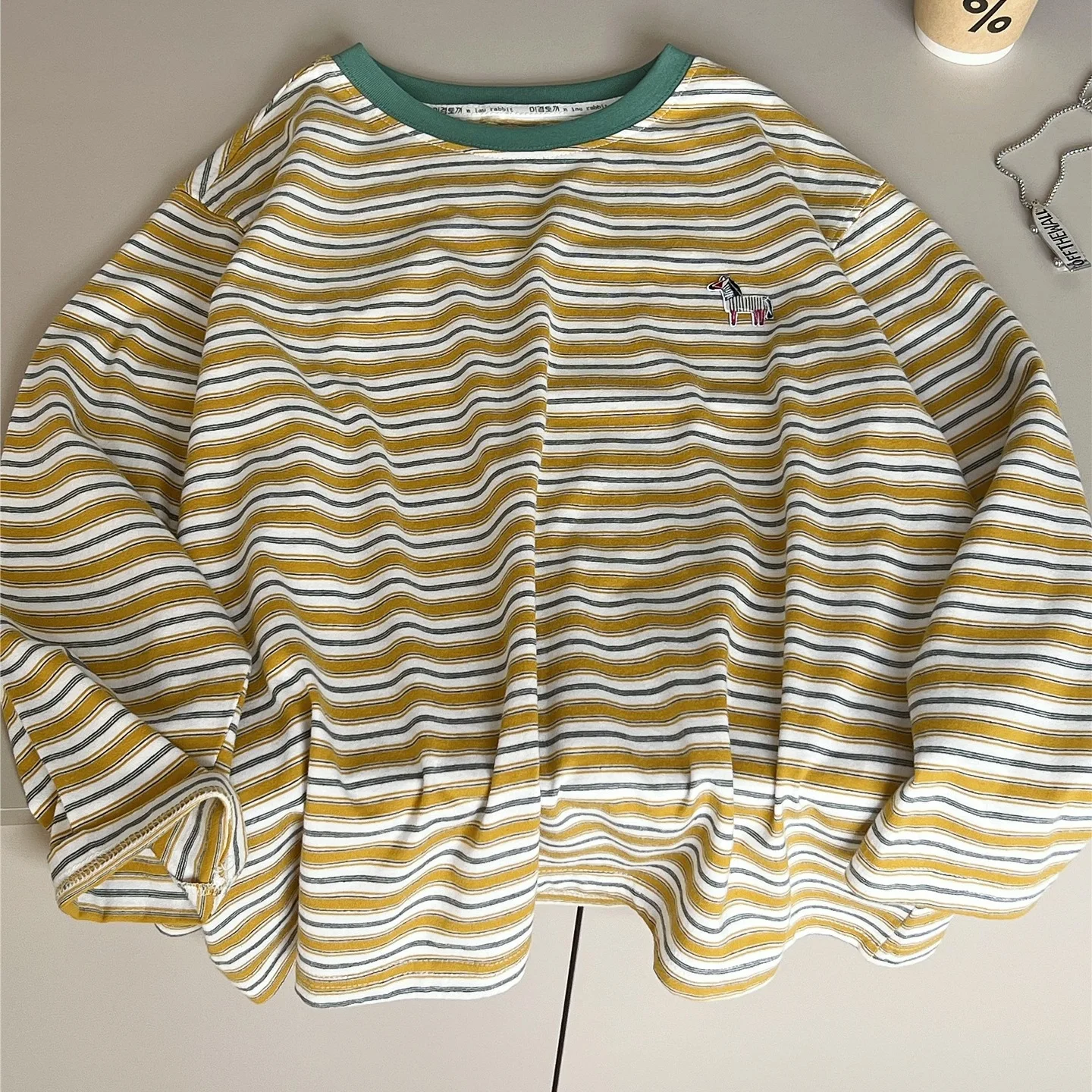 Children Clothes Kids Simple Loose T Shirt New Autumn 2026 Stylish Striped Top Boys and Girls Long-sleeved Kids Casual Top