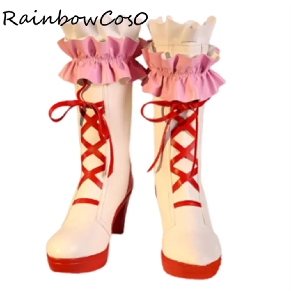 

Kaname Madoka Обувь для косплея Сапоги Игра Аниме Хэллоуин Рождество RainbowCos0 W5547