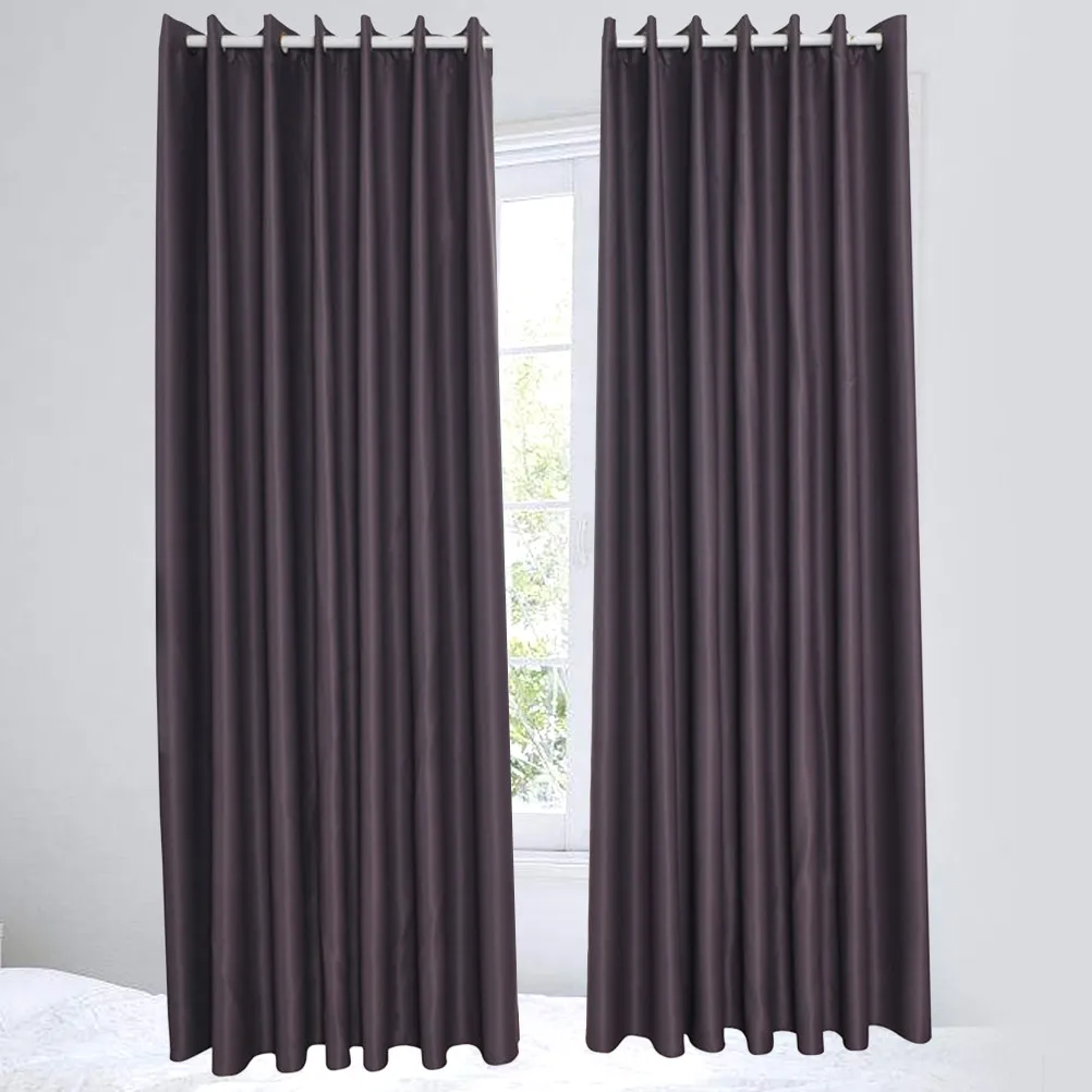 2 Cortinas Opacas Gris Oscuro de 213x132cm, Cortinas Decorativas para Ventana de Sala de Estar o Dormitorio, Cortinas Elegantes para el Hogar con Filtro de Luz