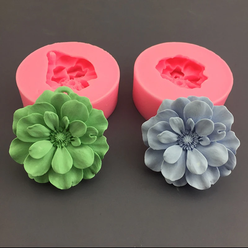 

Lovely Flower Silicone Soap Mold DIY Fondant Cake For Soap Making Supplies 3D Handmade Cake Fondant Decorating Mould Tools