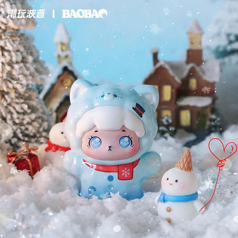 BAOBAO Spring Travels PLUS Christmas Carnival Wreath Aurora Series Blind Box Toys  Figure Surprise Mystery Box Dolls Girls Gift