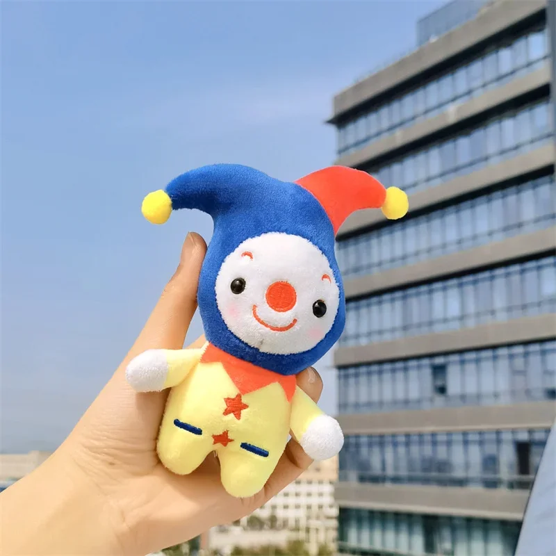 【12 cm super morbido】 Portachiavi in peluche con clown kawaii - Simpatica bambola di pezza anime per bambini, ciondolo per borsa Adorabile peluche per bambini
