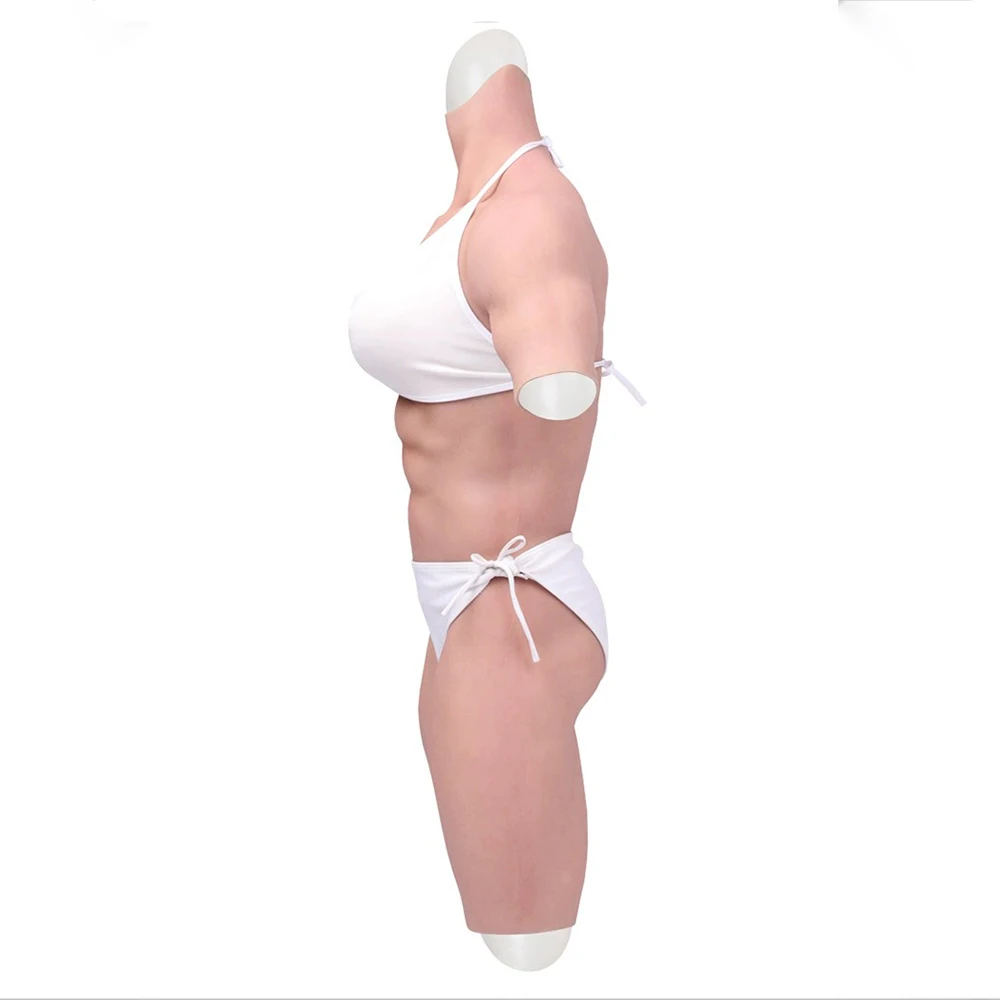 Eyung 8th/9th Silicone Breast With Fake Muscle Body Suit Cosplay Silicone Crossdressers Transgender Muscle Barbie Muscle Suits