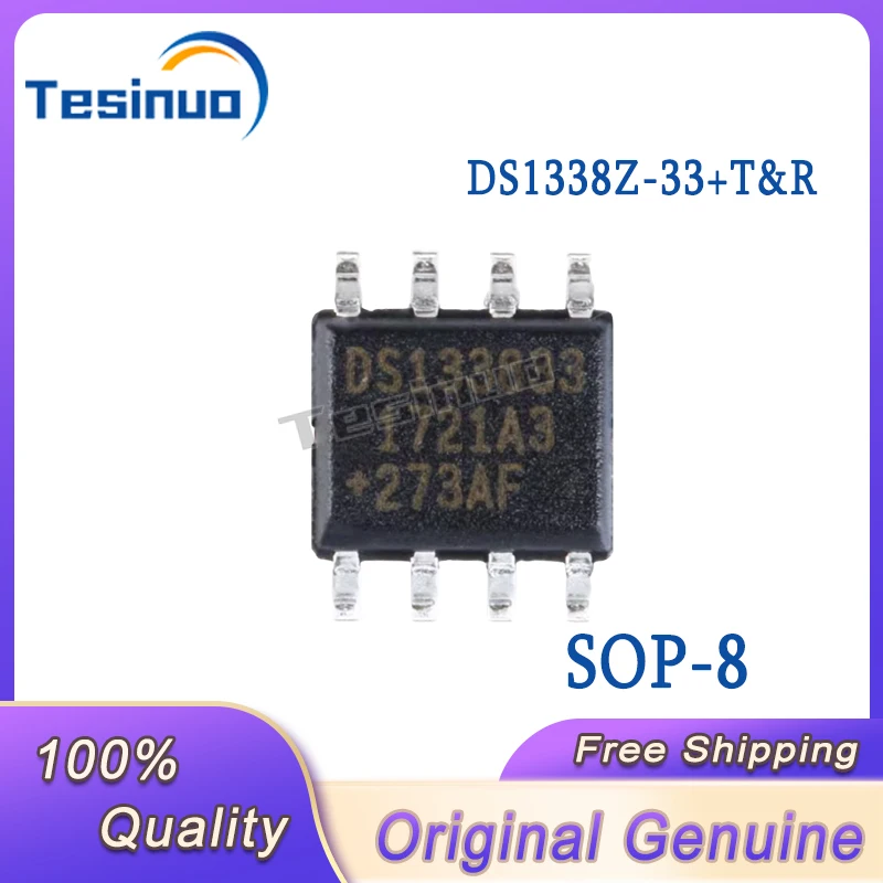 2/PCS New Original DS1338Z-33+T&R SOP-8 Real-time Clock Chip In Stock