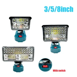 Portable Cordless flashlight 3/5/8 Inch for Makita18V BL1430BL1830 Li-ion Battery LED Work Light camping lamp emergency lighting
