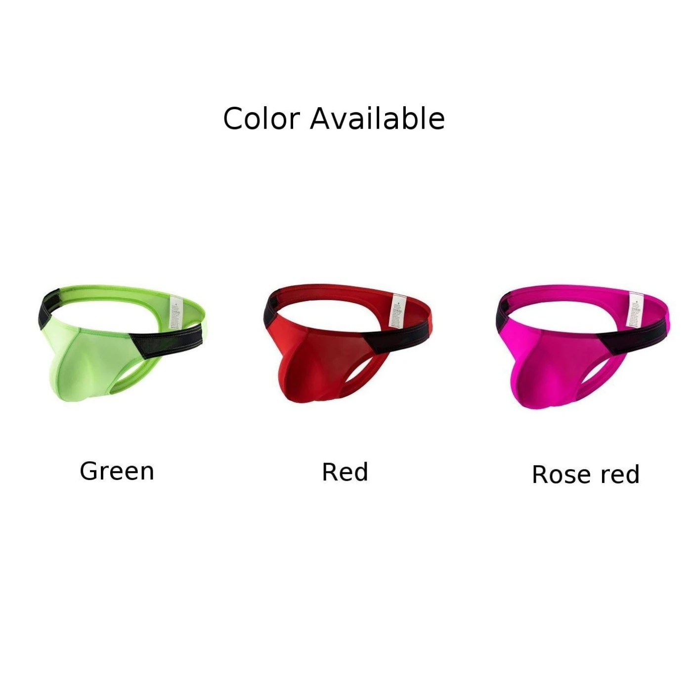 ملابس داخلية من الحرير الجليدي سراويل داخلية جي سترينج قماش قابل للتنفس نمط كولوربلوك خصر مرن مادة النايلون نمط مثير