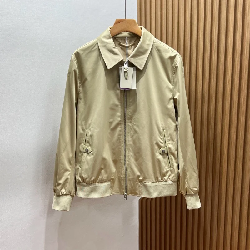 

2025 High-Quality Casual Men's Satin Fabric Breathable and Warm Coat
