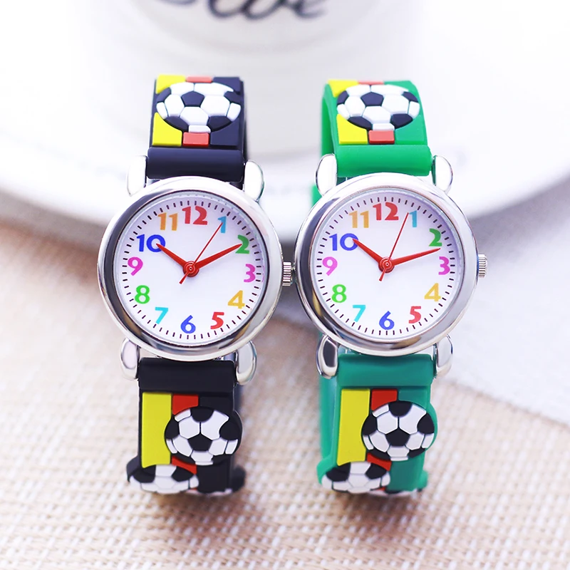 famous brand chaoyada children\'s 3D football silicone watches 3-12ages kids students reloj niño montre enfant garçon watches