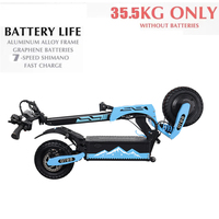 ARWIBON 11 inch  Adult Electric Scooter Removable Lithium Battery 60V 5600W Men's Snow Mountain Off-Road  Electric Scooter