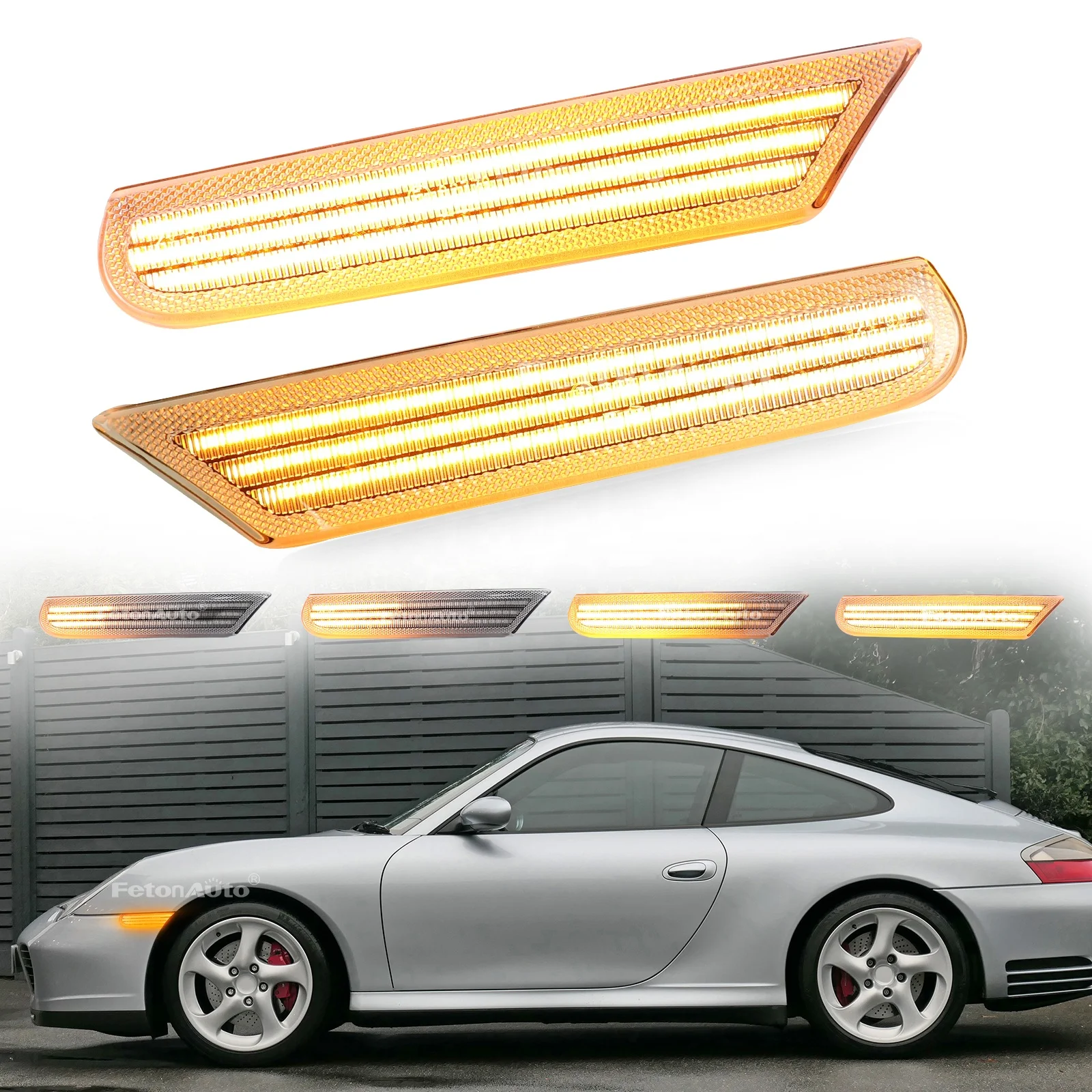 

High Quality LED Turn Signals Side Marker Lights for Porsche Cayenne 996 911 Boxster 986 Blinker Sequential Indicator Lamp