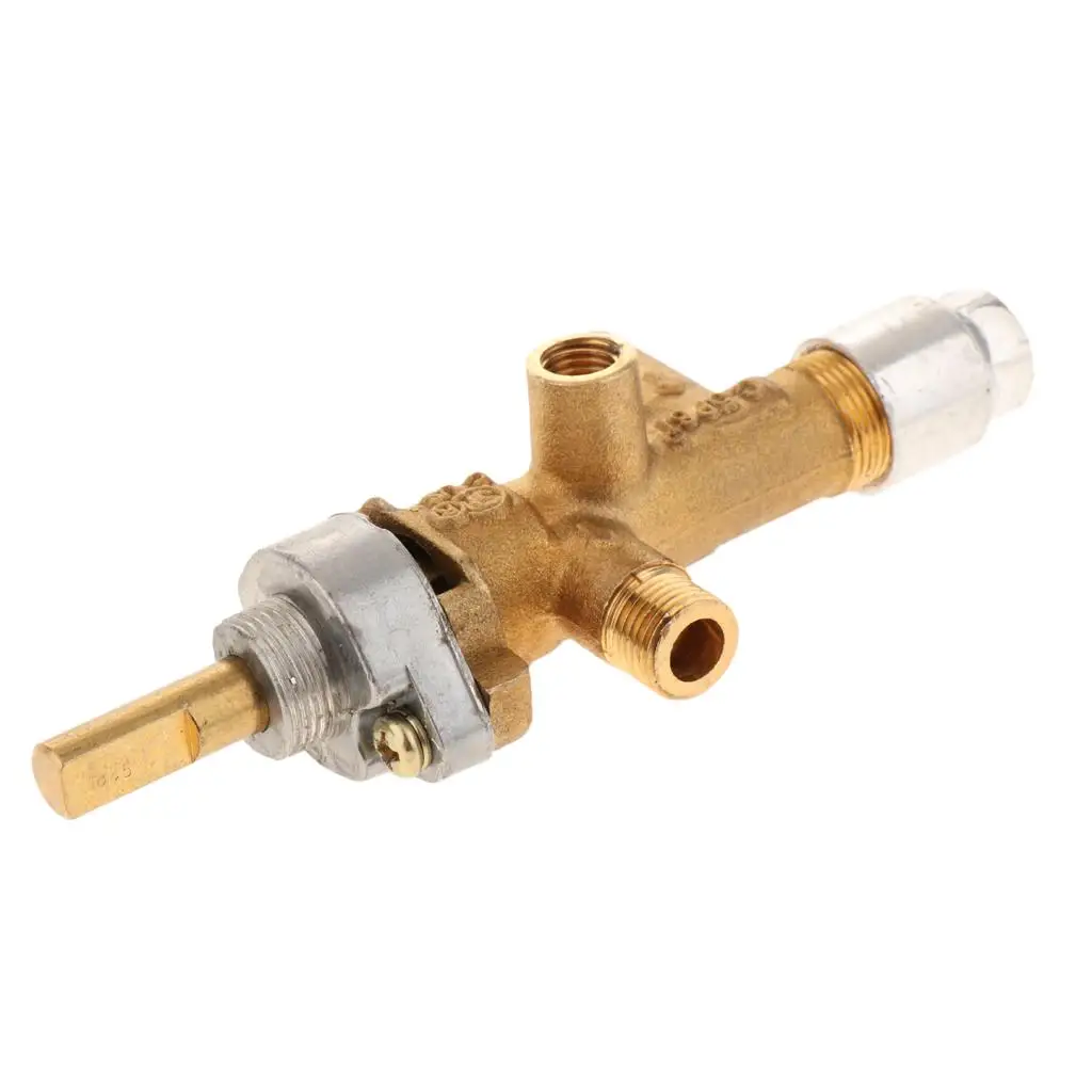 

Propane Gas Fire Pit Main Control Valve Copper Y Section Adapter for Fireplace Furnace and Grill Shutoff