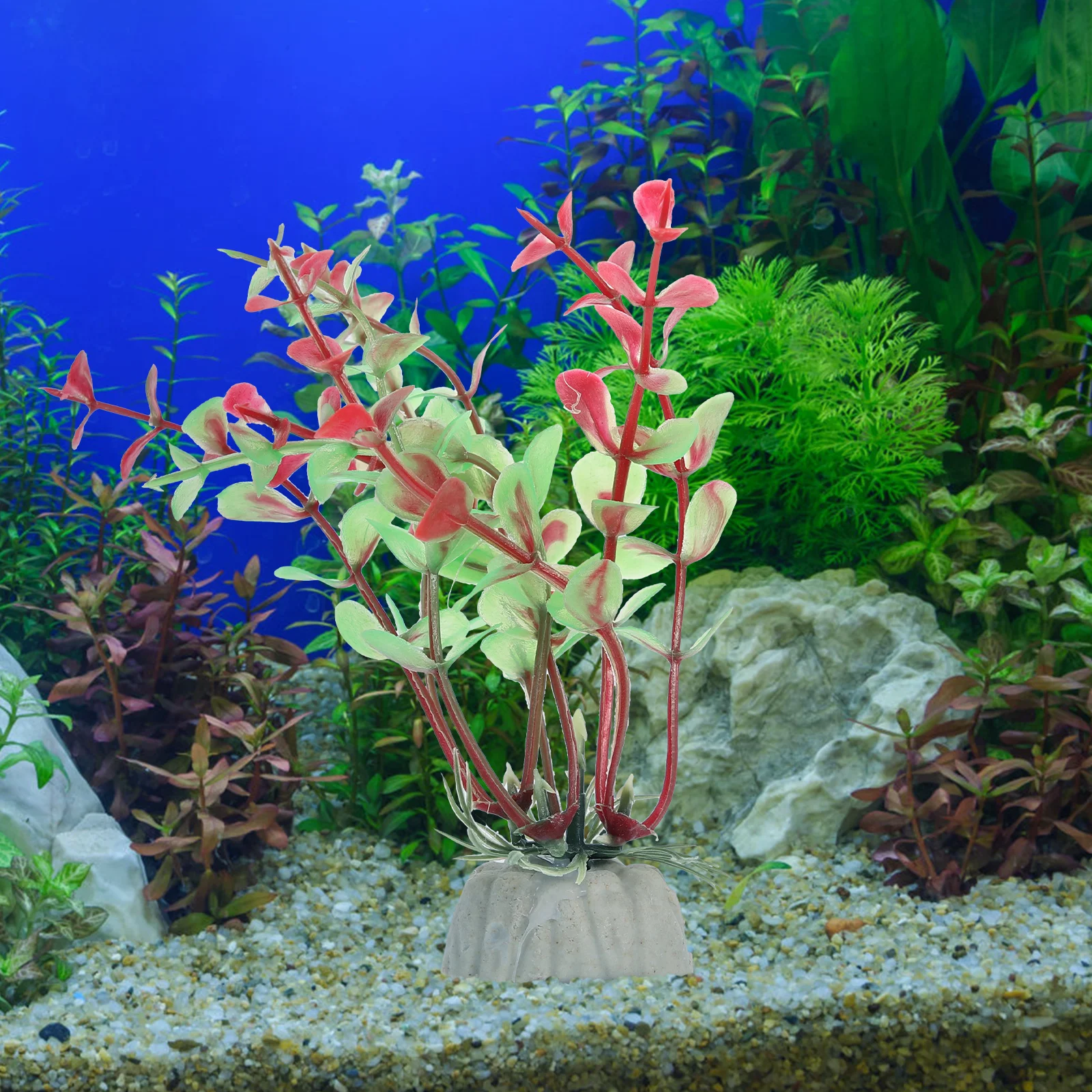 

1 set 1 Set Lifelike Water Grass Decorative Fake Aquatic Plants For Fish Tank Aquarium Decoration Simulation Plants Adornments