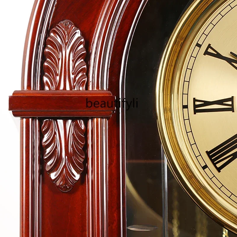 

LHY26 ss New style New Chinese round head floor clock, American mechanical clock, German imported Helmler heavy hammer movement