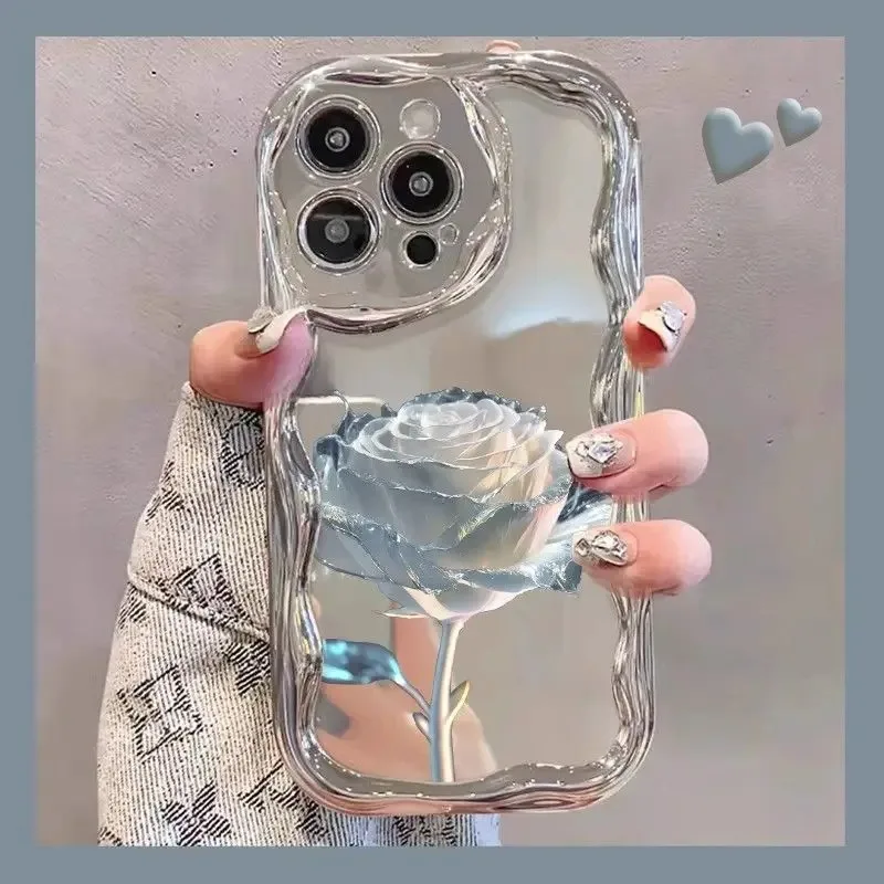Simple Rose Phone Case For Samsung Galaxy A05 F15 M54 M14 M34 A15 A14 5G A13 4G A21S A22 A23 A04S A04 A02 A03Core Soft image 2
