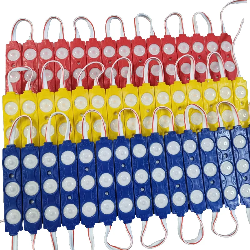 20 piezas 1,5 w módulo LED 82*18mm tamaño grande letra signo Logo señalización cartelera iluminación exterior impermeable rojo verde azul amarillo