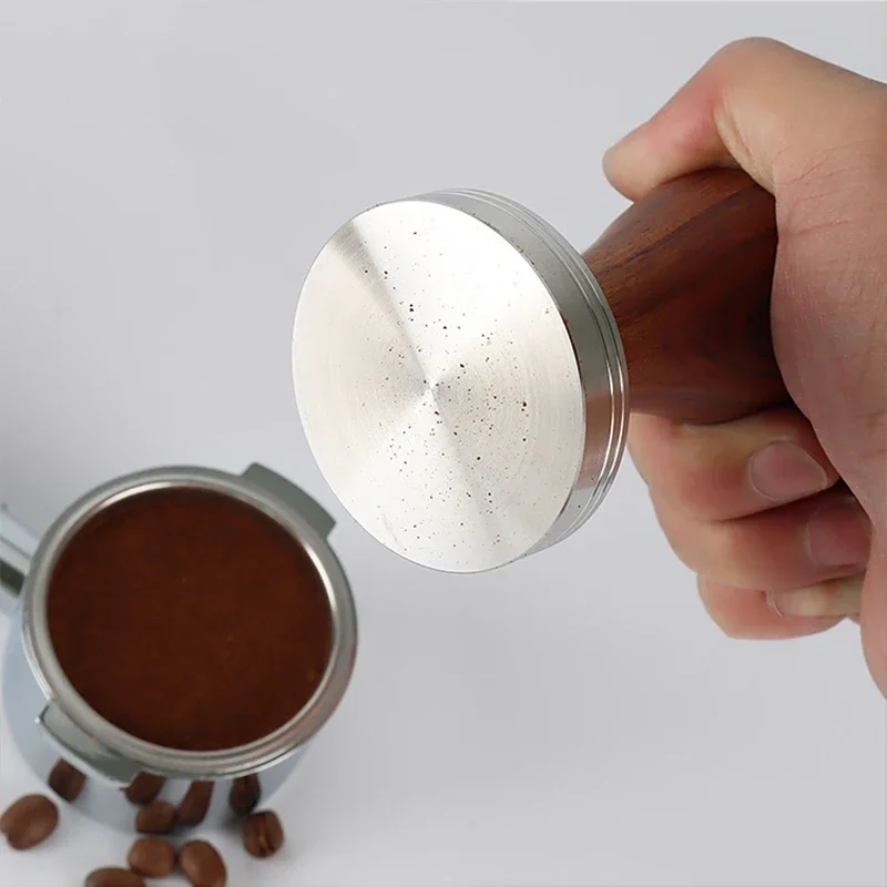 Wooden 304 Stainless Steel Coffee Tamper Base 51/53/58mm with Espresso Machines Barista Tools Barista Espresso Accessories 4