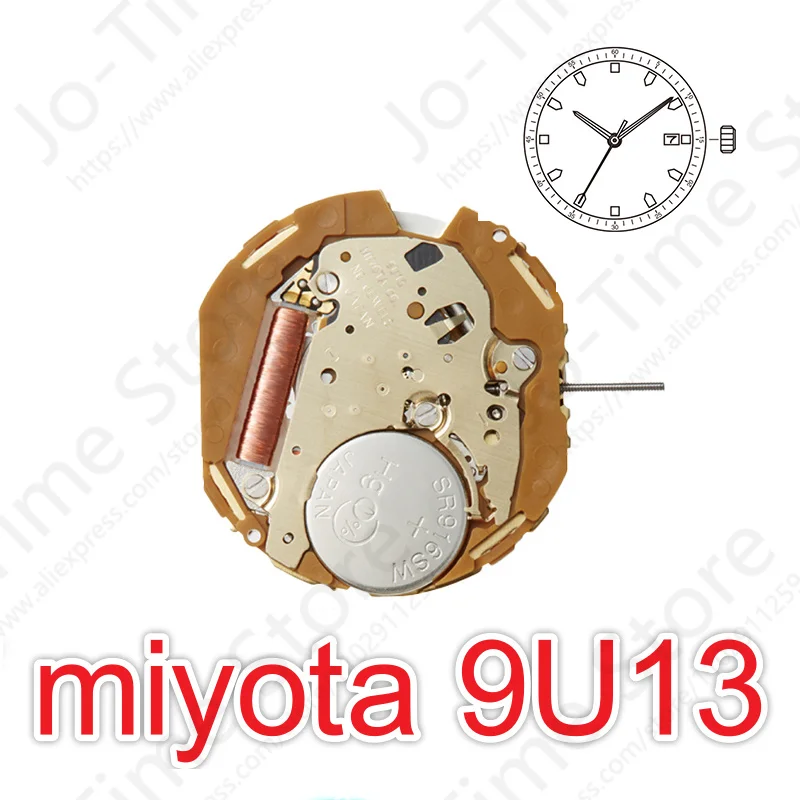 

Новый оригинальный кварцевый механизм Miyota 9U13 — 3 стрелки с датой по 3 положения с опцией замены батареи для ремонта часов
