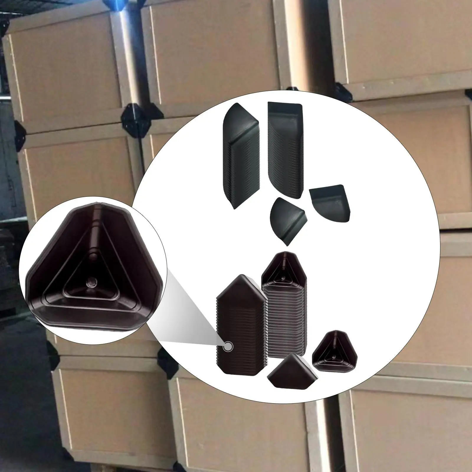 50 قطعة من واقيات زوايا صندوق الشحن، شديدة التحمل، واقيات زوايا سميكة لحماية الأثاث لتغليف الكرتون السريع