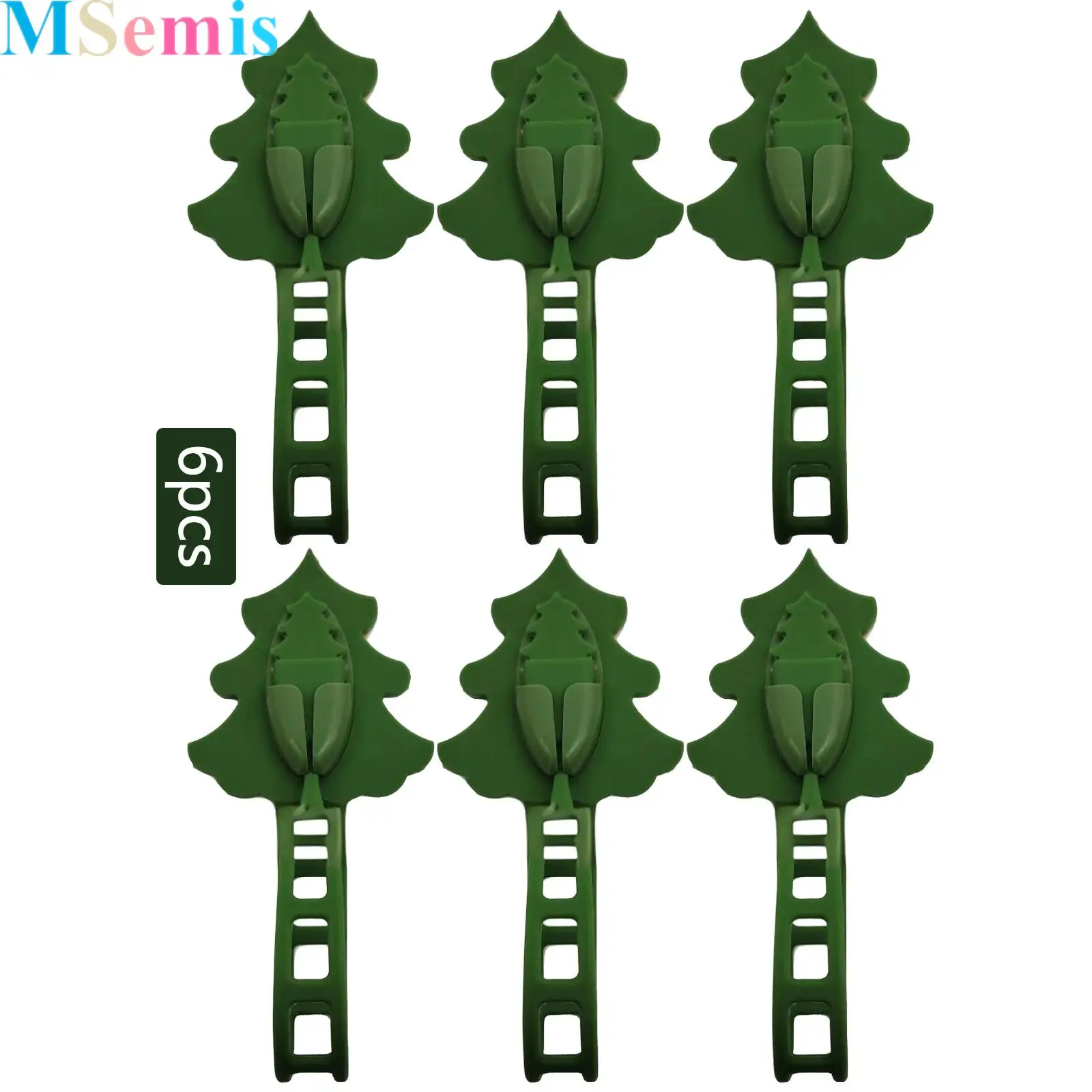 

6 Pcs Christmas Garland Hanger for Mantle Garland Silicone Hooks Wreath Ties Stocking Holder Reusable for Christmas