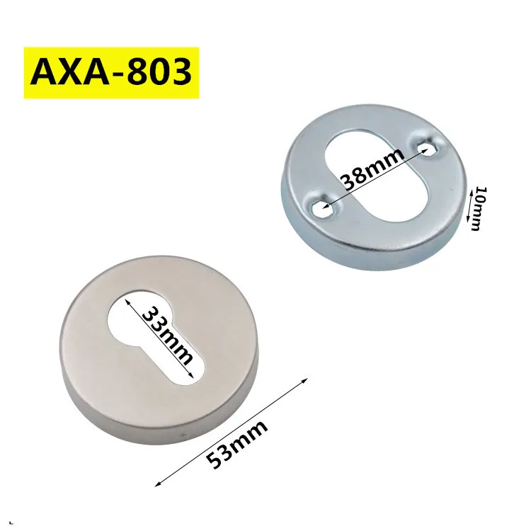 Cubierta de cerradura dividida de acero inoxidable 304, accesorios de cilindro de cerradura de puerta Interior, cubierta decorativa