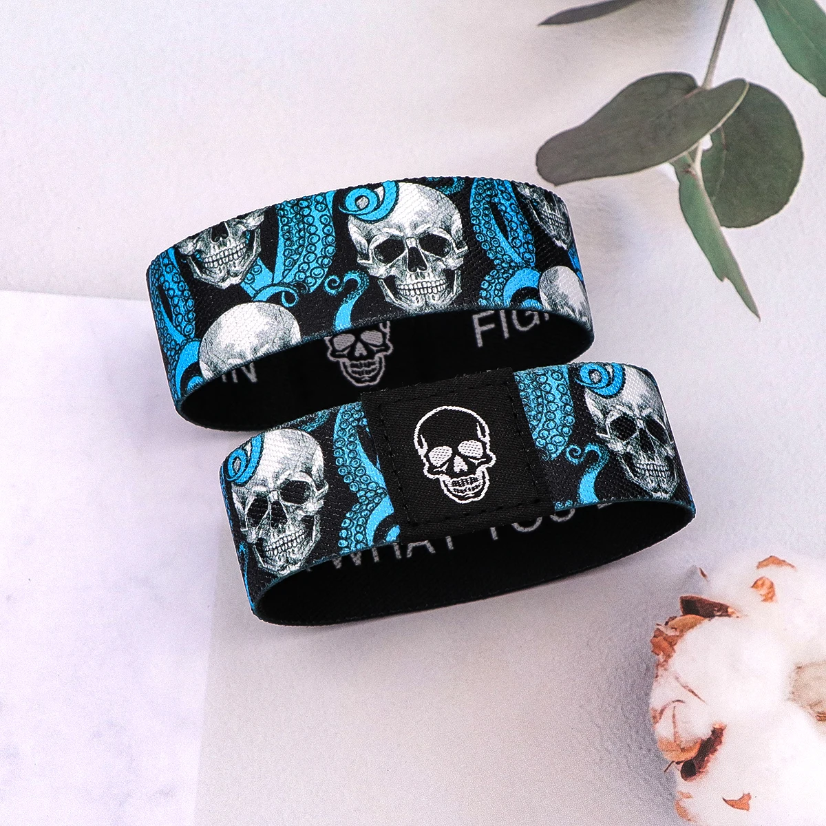 هالوين الهيكل العظمي سوار للنساء الرجال يقتبس مطاطا الرياضة معصمه أساور الموضة مجوهرات الفن اكسسوارات الهدايا