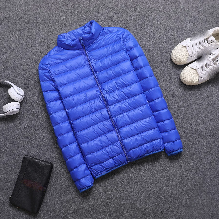 Nova marca outono inverno luz para baixo jaqueta masculina moda com capuz curto grande ultra-fino leve juventude casaco fino para baixo jaquetas