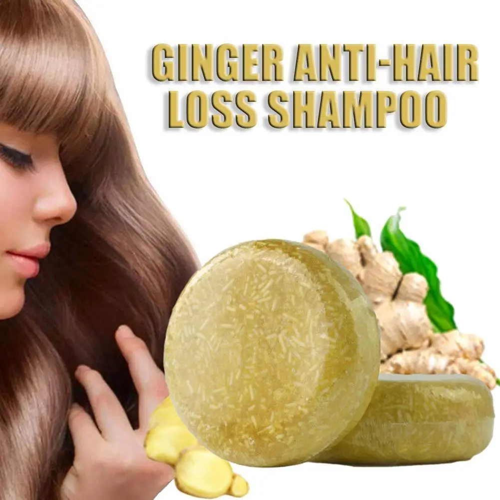 Ginger Thickening Shampoo Soap for Growth Hair Care Anti Falling Soap Bar Smooth and Restore Dense Wash Hair Treatment Q3P6