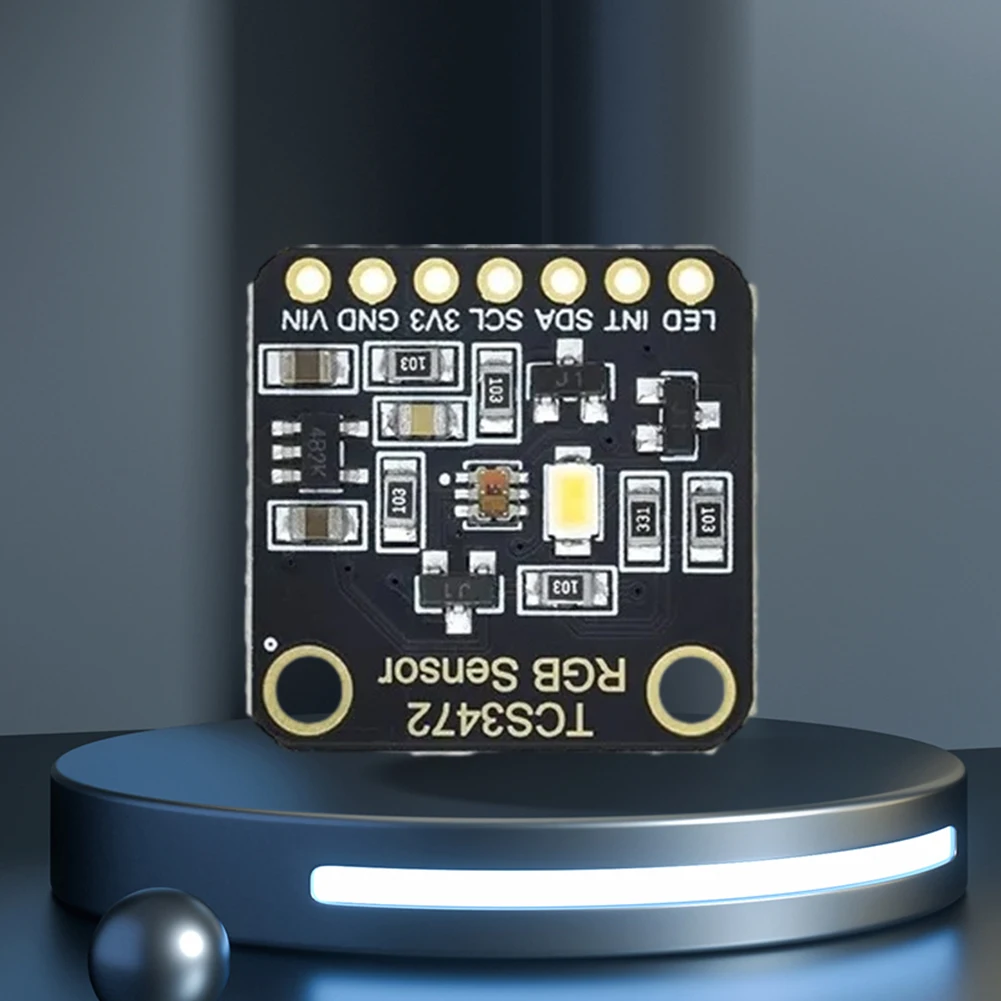 

Модуль распознавания цвета TCS34725, плата разработки IIC RGB 3.3V/5V, модуль датчика цвета для Arduino