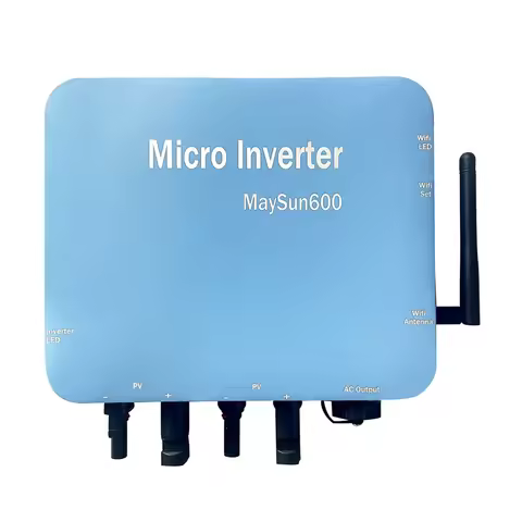 600W Micro-Inverter Solar Grid Tie Waterproof DC to AC Conversion Built-in WIFI EU PLUG