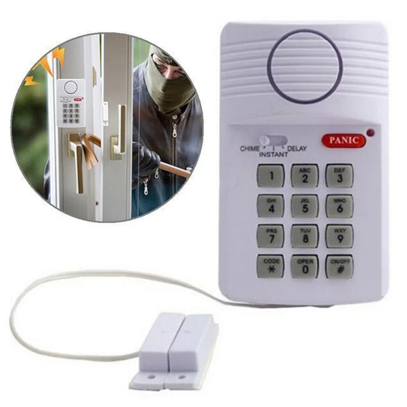 Security Panic Button Home Caravan Garage Door Ring Keypad Alarm System