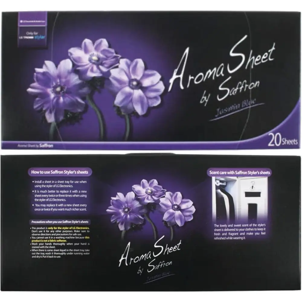 صفائح رائحة باخرة لخزانة الملابس - أزرق ياسمين، عبوة 20 ورقة (عبوة واحدة) | إدراجات عطر خزانة العناية بالملابس | من السهل بي #4