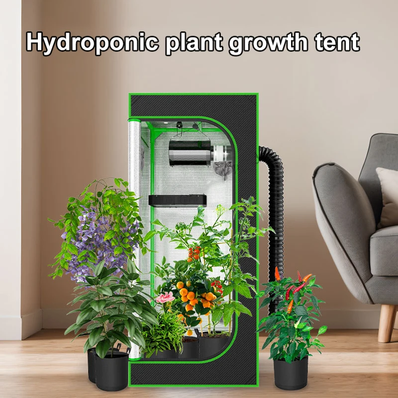 

40*40*120cm Hydroponic Plant Growth Tent 600D Oxford Cloth Waterproof Indoor Greenhouse Growing Tent For Growing Flowers& Plants