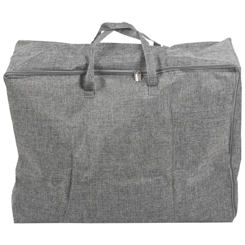 Top Deals 105L Extra Large Storage Bags Organizer Bag-2 Pack-Sturdy, Moisture Proof Linen Fabric, Carrying Bag, Clothes Bag For