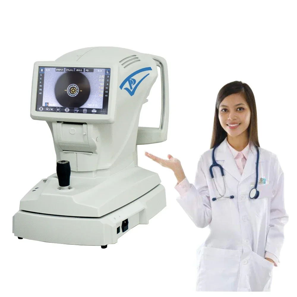 

2022 NEW white Auto refractometer Keratometer New arrived Optometry for viewer test