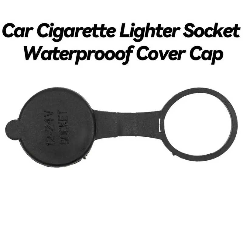 Universal Car Cigarette Lighter Lid Socket Outlet 12V 24V Lighter Protector Waterproof Dustproof Cover Plug Cap Car Accessories