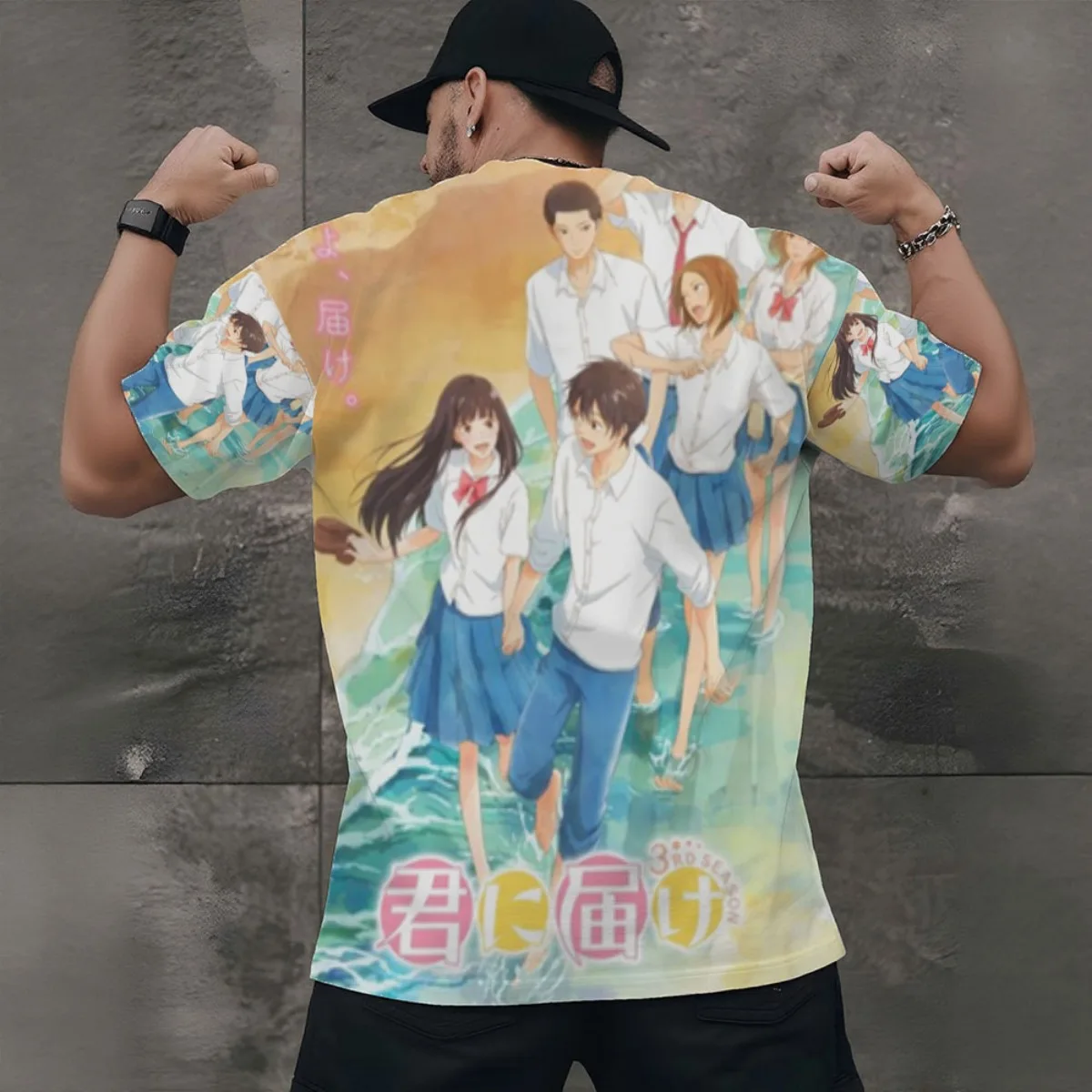كيمي ني تودوكي الموسم 3 وصول جديد أزياء الرجال قصيرة Sve في جميع أنحاء تي شيرت مطبوع فريد من نوعه في جميع أنحاء تصميم الطباعة للأنيقة #2
