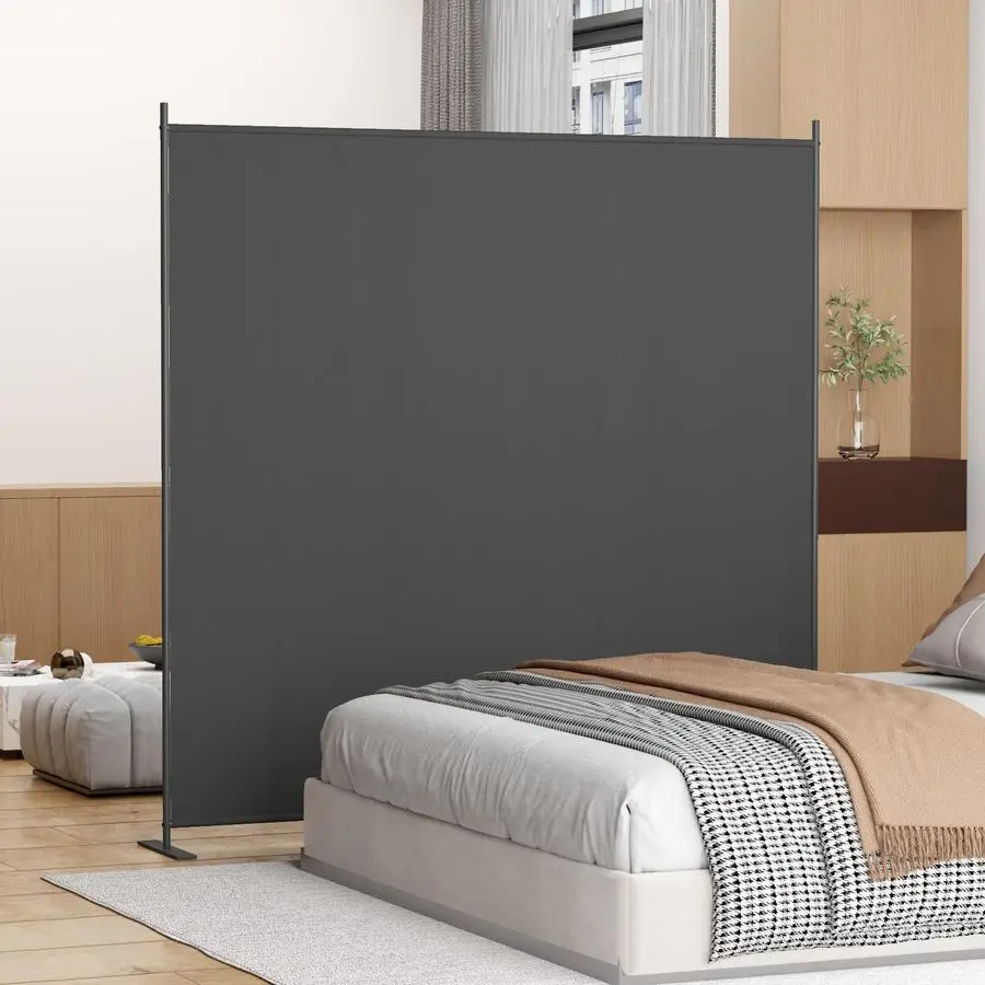 

Складная перегородка для помещений высотой 6 футов, портативный экран для обеспечения приватности, отдельно стоящая разделительная стена, временное зонирование пространства