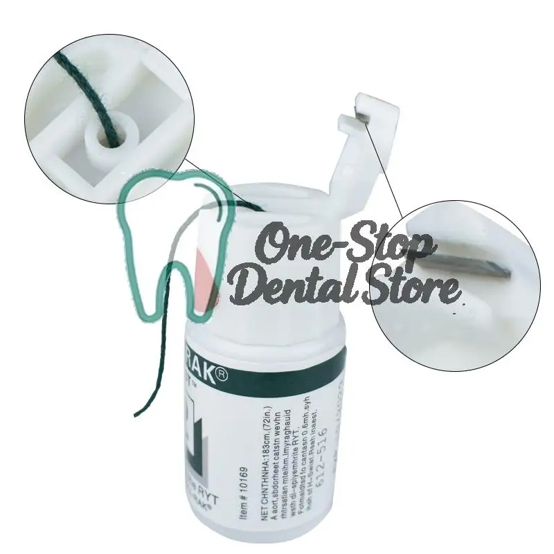 1.83M Dental Thread Gingival Retraction Cord Knitted Cotton Gum Line Disposable Dentist Material 5 Sizes 00 000 1 2 3