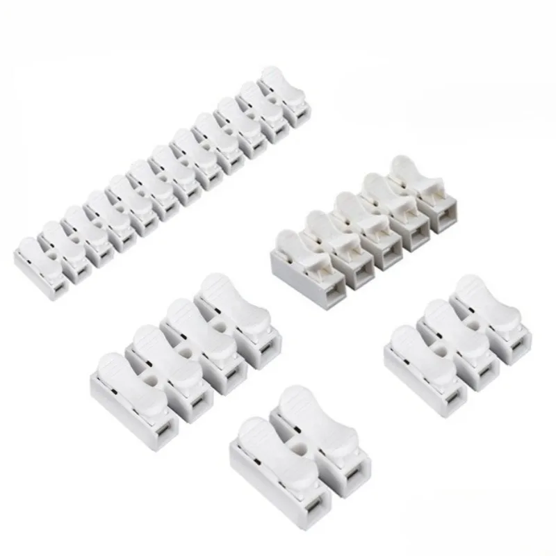 Quick Splice Lock Wire Connectors Spring Clamp Push Type Electrical Cable Crimp Terminals Block Cable Clamps Wiring Connectors