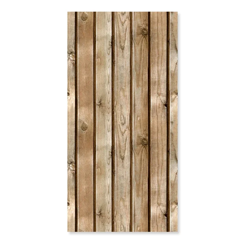 3D Chinese Imitation Wood Grain Wallpaper Original Wood Color Retro Wooden Board Ceiling Loft Ceiling Living Room Wallpaper