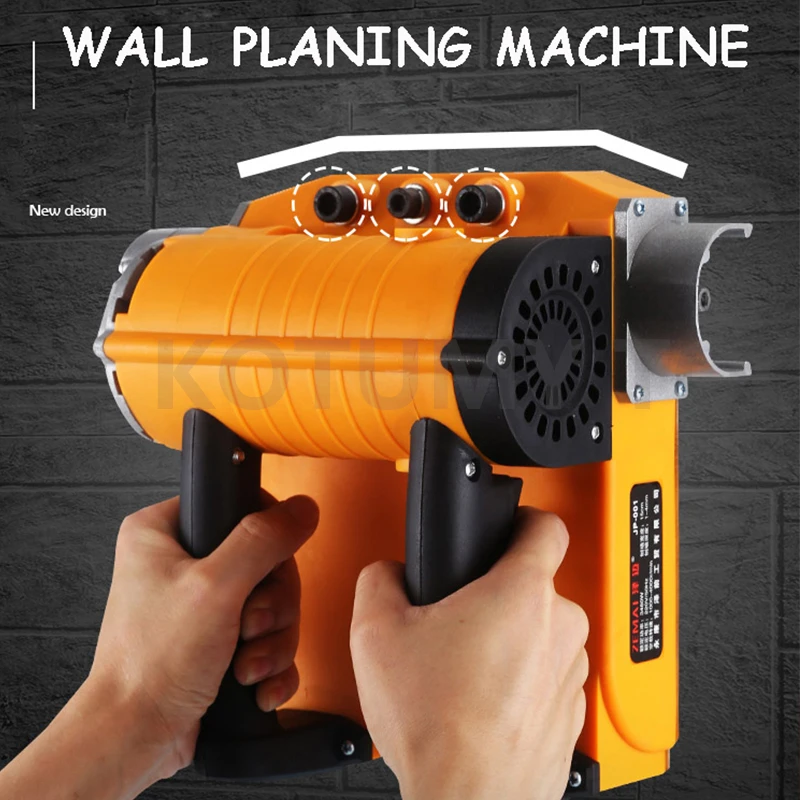 Wall Planing Machine 220V Electric Wall Shoveling Machine Plane Rough Planer Old Wall Renovation No Dead Corners