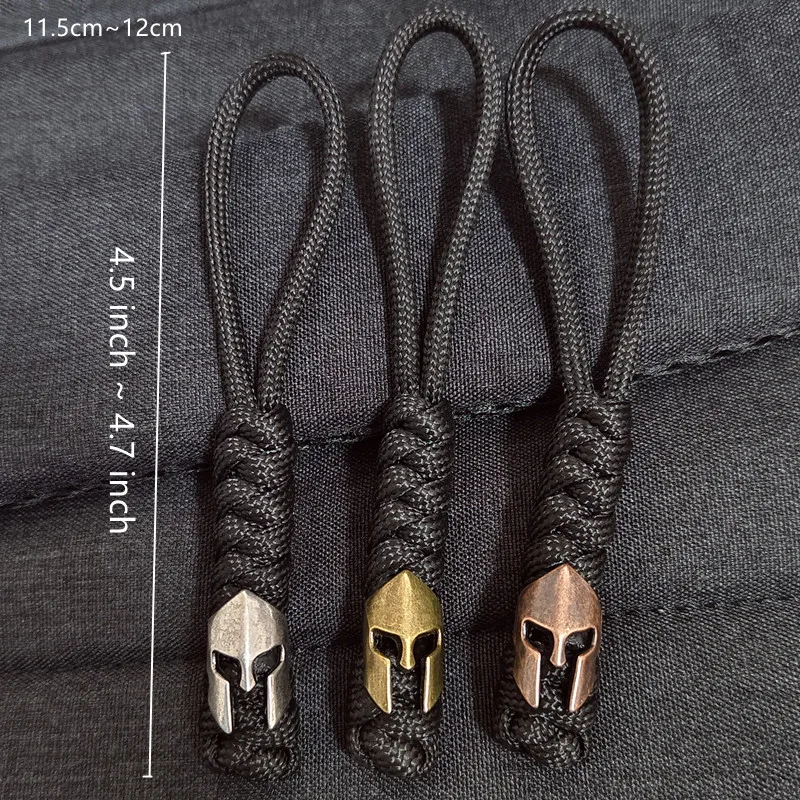 Spartan Warrior Lanyard Keychain Accessories Woven Survival Paracord Rope Knife Car Key Keyring Handmade