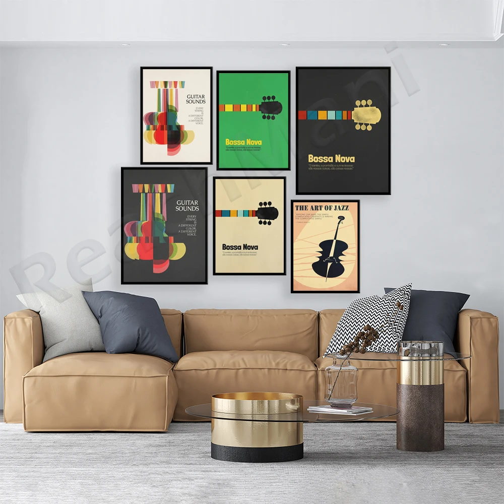 Bossa Nova Poster, Jazz Print, - огляд і ціна Nova Decor & Lighting Juletrelys