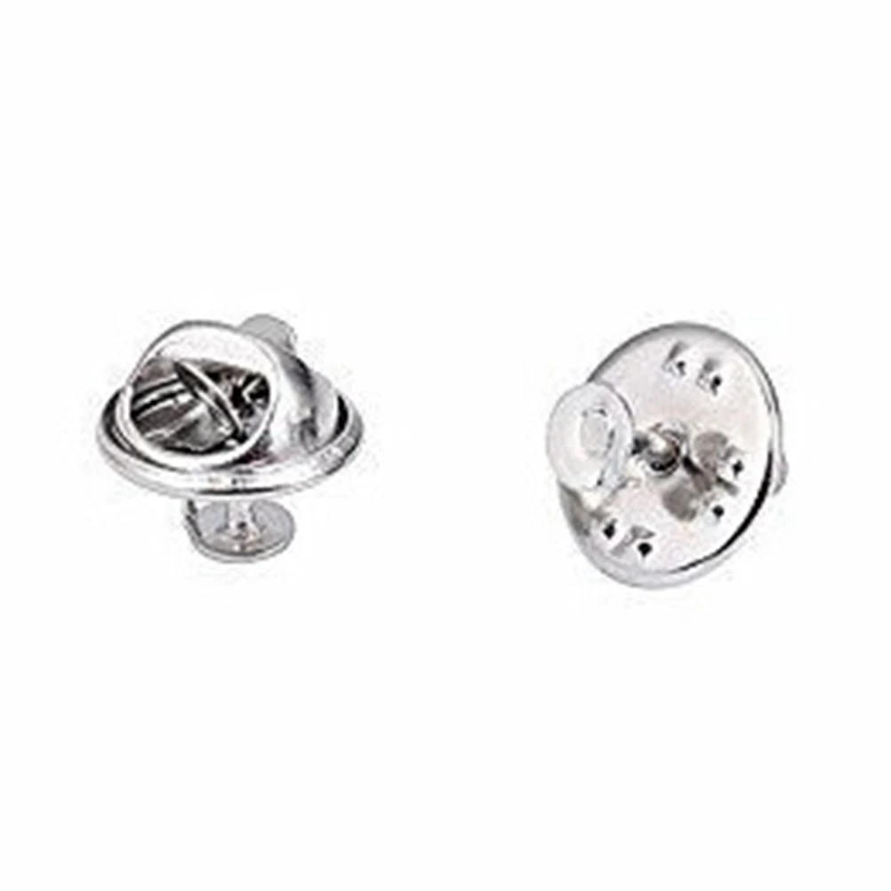 

50pcs Tie Tacks Blank Pins Clutch Backs Locking Keeper Copper Material DIY Crafts Lapel Service Bars Jewelry Replacement Badges