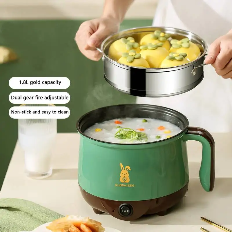 Electric Multi Cookers Double Layer Pot 1-2 People Household Non-stick Pan Hot Pot Rice Cooker Cooking Appliance
