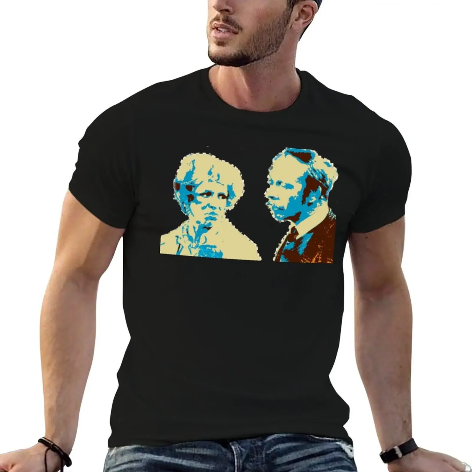 George & Mildred Pop art T-Shirt anime aesthetic clothes shirts graphic tees plus size men clothing