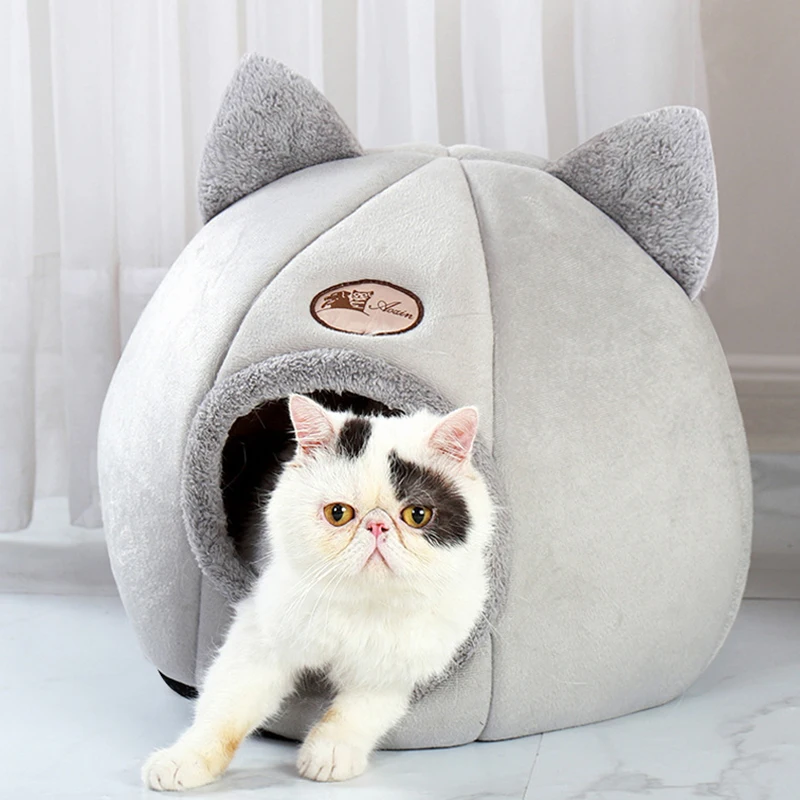 Thickened Cat House Cat Bed Pet Bed Soft Overall Washable Winter Warm Pet Mat Cat Dog,Rabbit Bed Pet Supplies