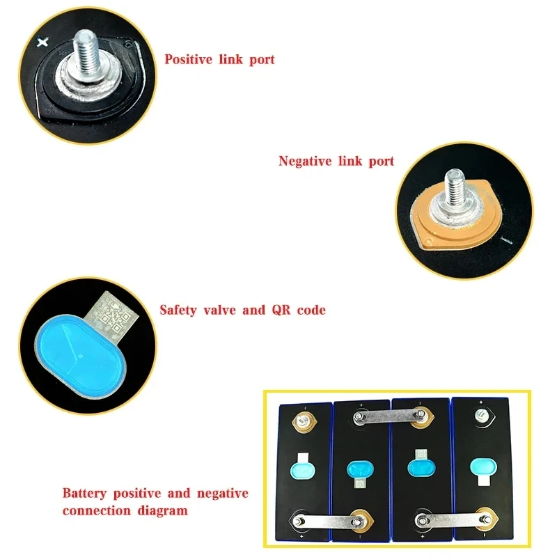 3.2 فولت LF-105AH-LF280K العلامة التجارية الجديدة A-الصف بطارية ليثيوم فوسفات الحديد ≧ 8000 دورة يتم شحنها من مستودع بولندا خالية من العمل #6